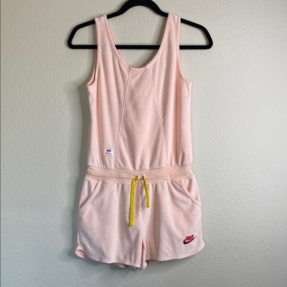 Nike big girls heritage terry jumper peach size large EUC - Picture 2 of 7